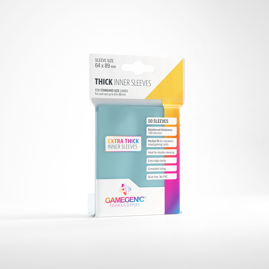 Gamegenic | Inner Sleeves | Trading Card Accessory | 100 Pack | Clear Gamegenic | Inner Sleeves | Trading Card Accessory | 100 Pack | Clear