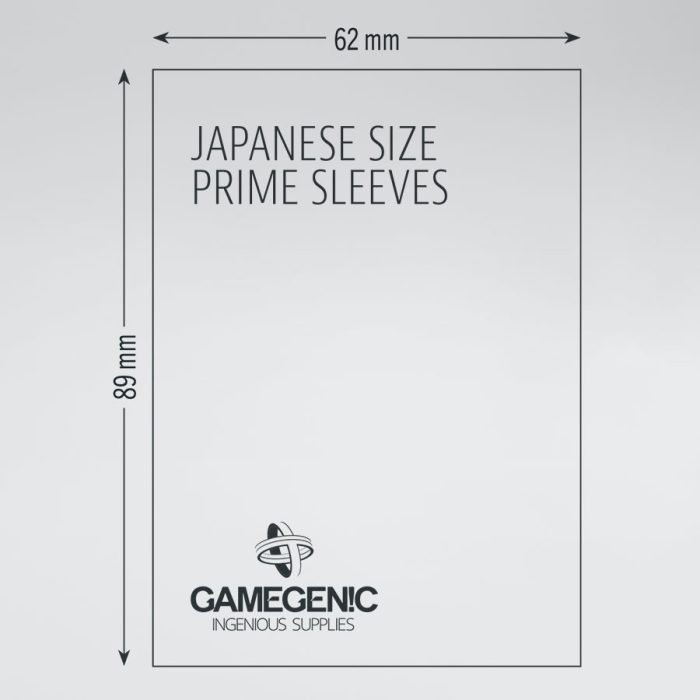 JAPANESE SIZE PRIME SLEEVES - Gamegenic