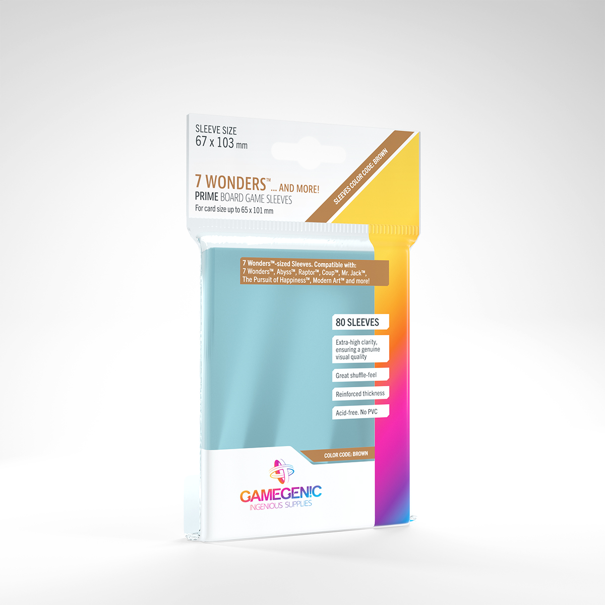 7 WONDERS™ ...AND MORE! - PRIME BOARD GAME SLEEVES