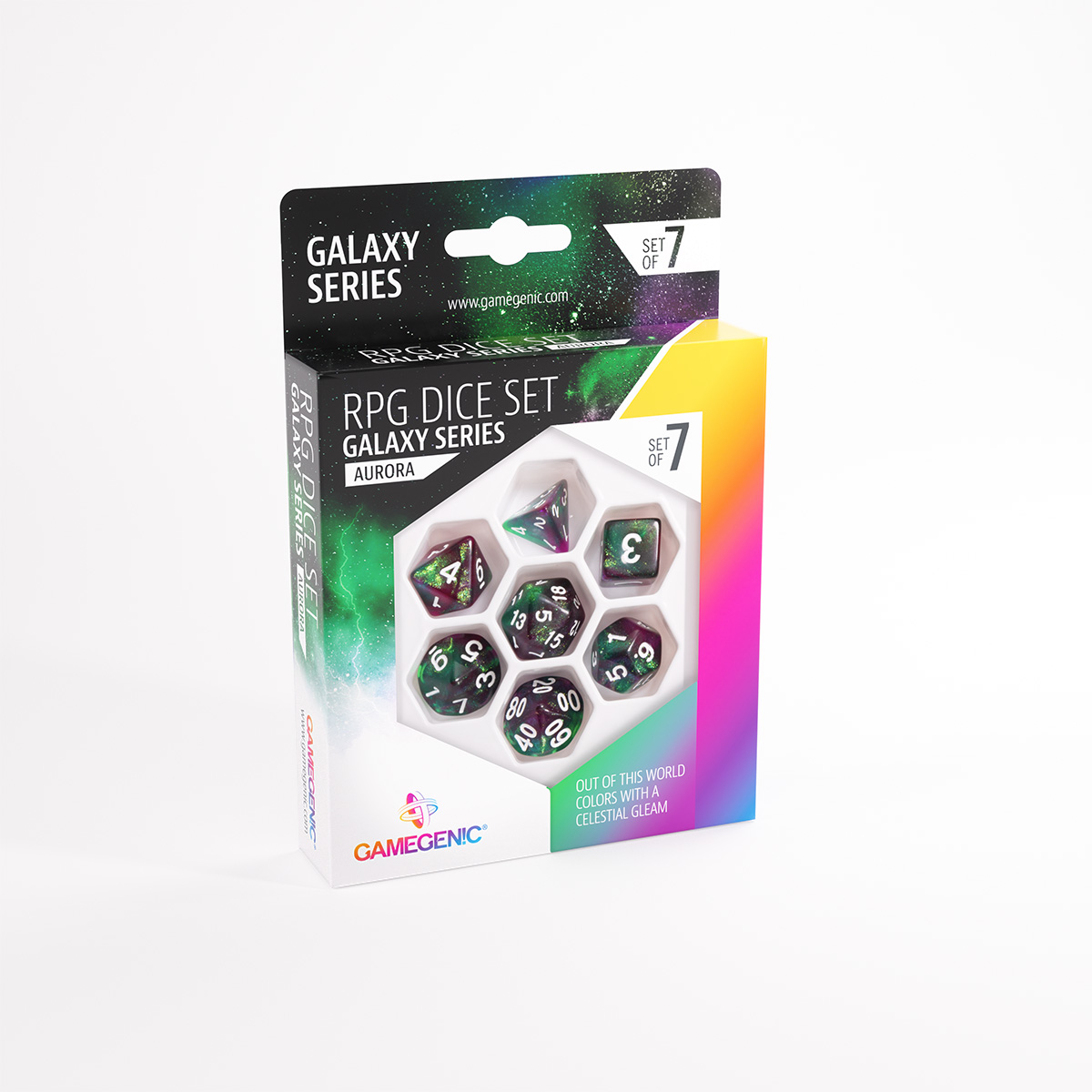 Galaxy Series RPG Dice Set | Made by Gamegenic Galaxy Series RPG Dice Set | Made by Gamegenic