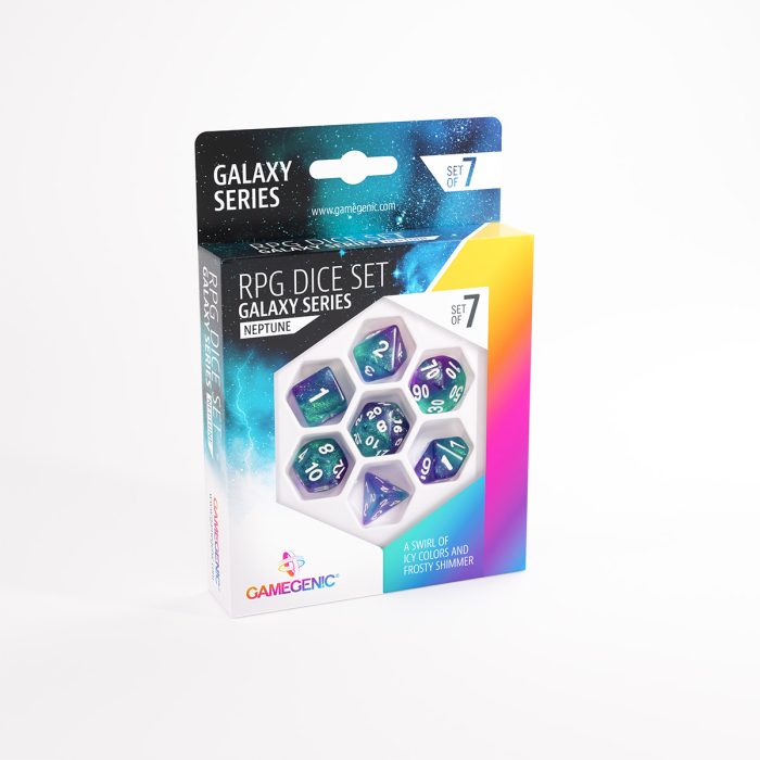 RPG DICE SET - GALAXY SERIES - Neptune