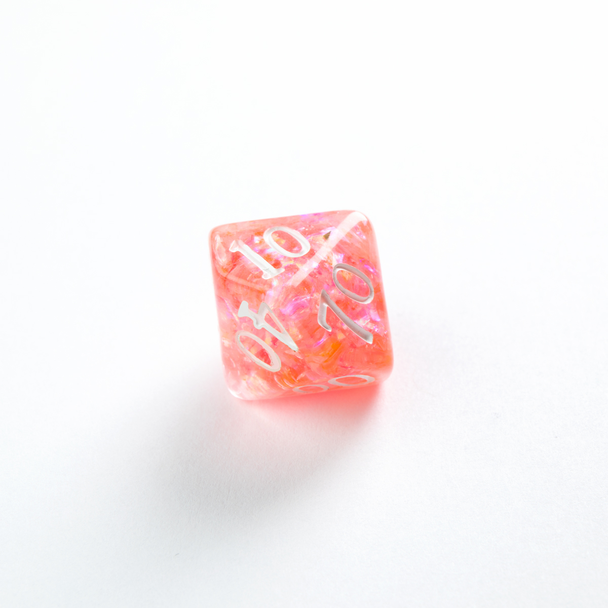 GG_RPG_D00_Peach_Single_B4A3600-1 RPG DICE SET - CANDY-LIKE SERIES - Peach