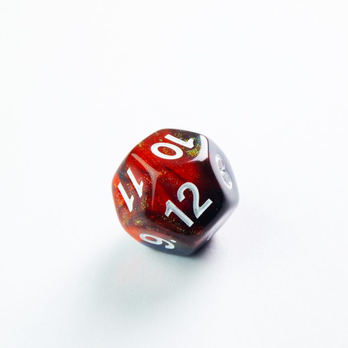 RPG DICE SET - GALAXY SERIES - Mars D12