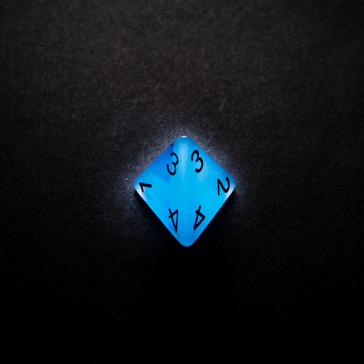 RPG DICE SET - GLOW SERIES - Icy Crumbs D04