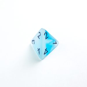 RPG DICE SET - GLOW SERIES - Icy Crumbs D04