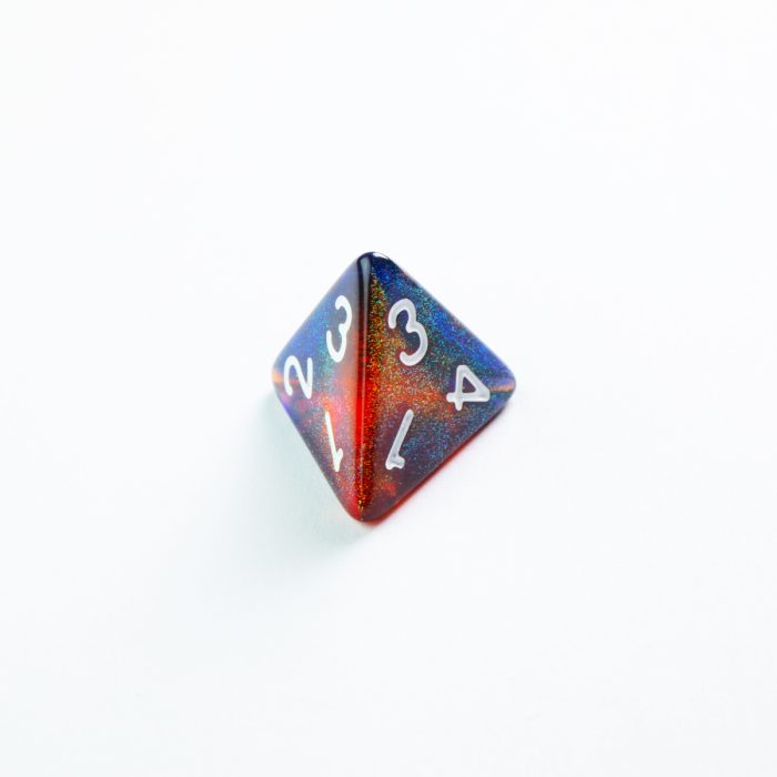 RPG DICE SET - GALAXY SERIES - Mars D4