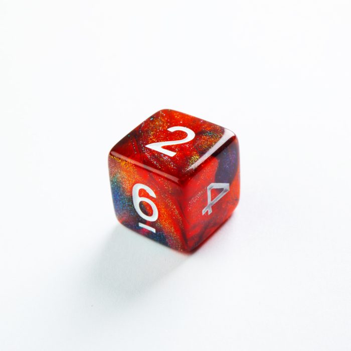 RPG DICE SET - GALAXY SERIES - Mars D6