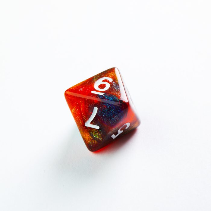 RPG DICE SET - GALAXY SERIES - Mars D8