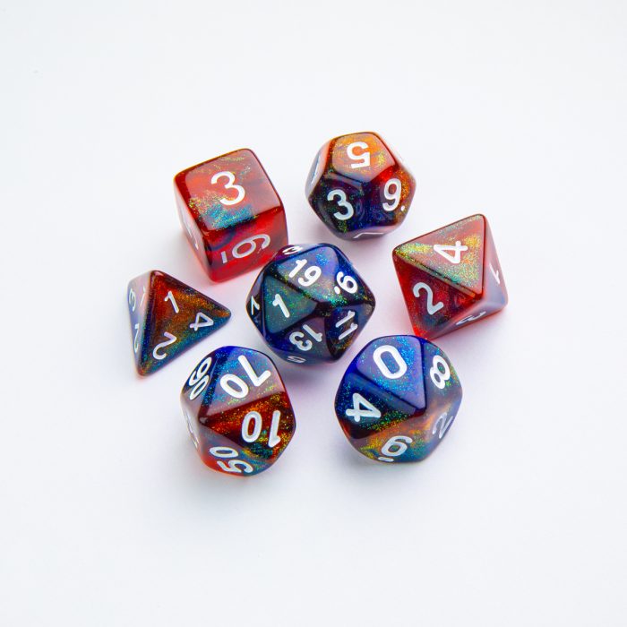 RPG DICE SET - GALAXY SERIES - Mars