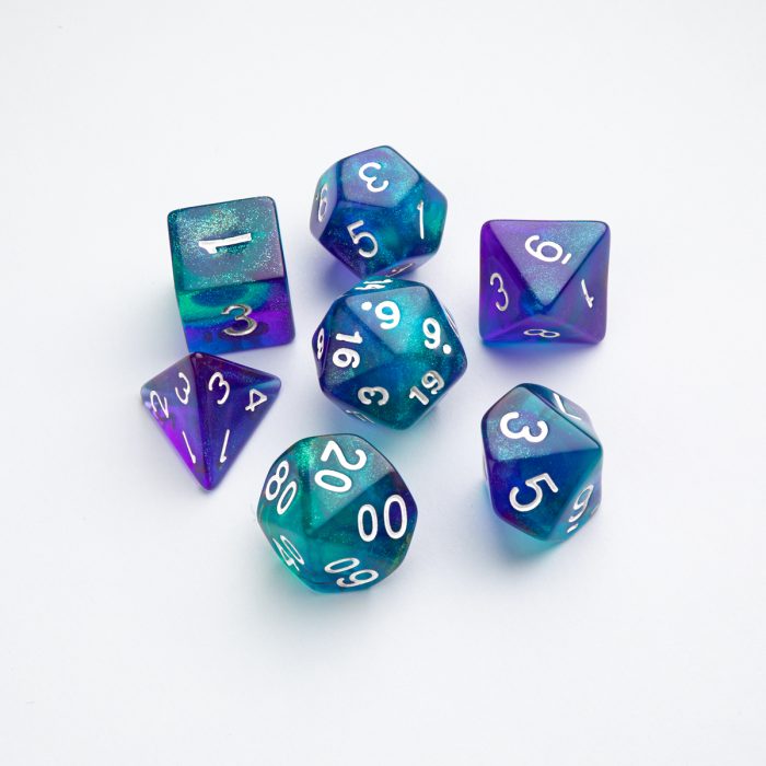 RPG DICE SET - GALAXY SERIES - Neptune