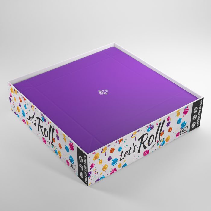 MAGNETIC DICE TRAY - SQUARE - Purple