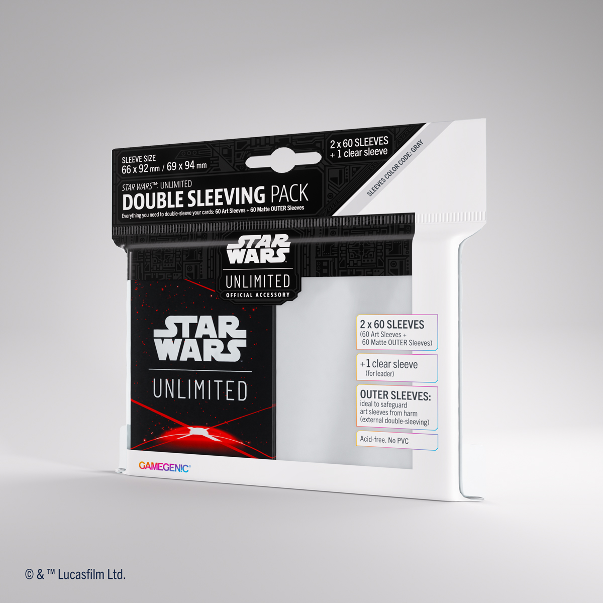 Star Wars Unlimited: Double Sleeving Pack - Space Red