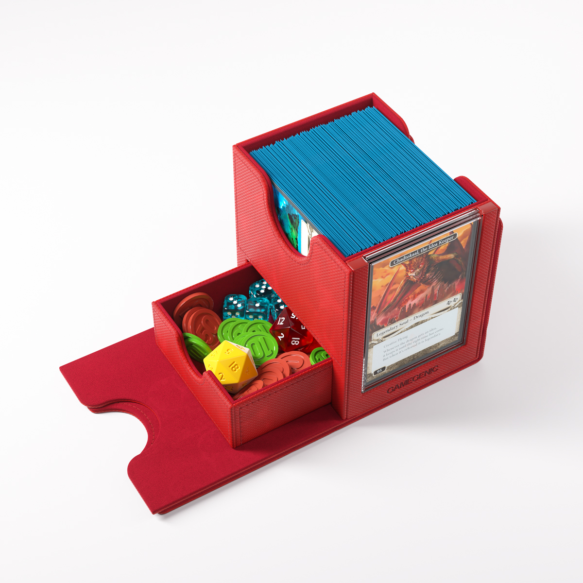 Gamegenic Sidekick PRO 100+ XL Convertible Deck Box Red