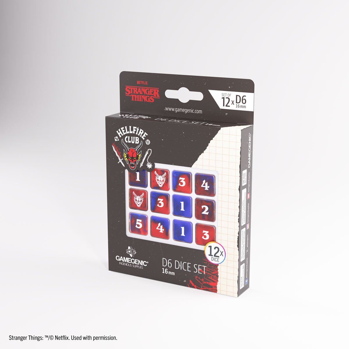 Stranger Things - Hellfire Club - D6 Dice Set 16 mm