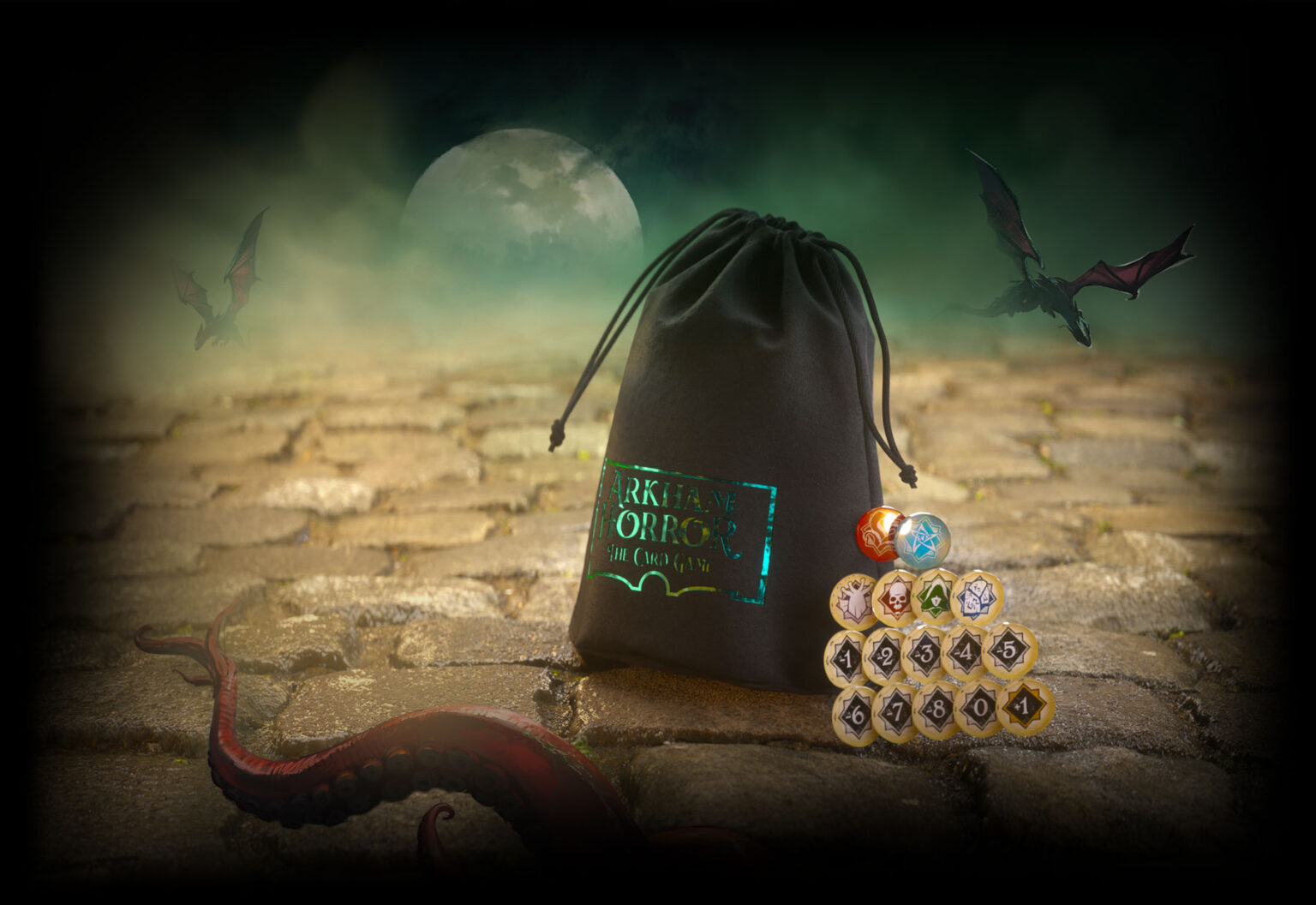 Arkham Horror - Chaos Tokens & Token Bag