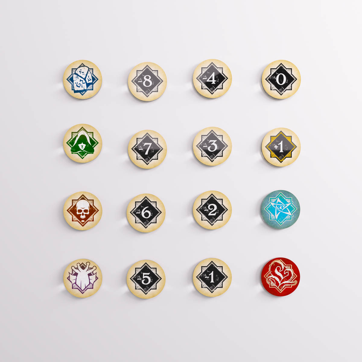 Arkham Horror - Chaos Tokens Arkham Horror - Chaos Tokens