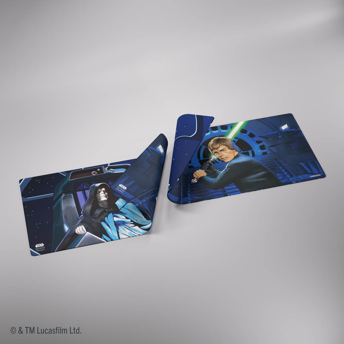 <span class="swu_headline"><i>STAR WARS</i>™: UNLIMITED</span><br>DOUBLE SIDED GAME MAT