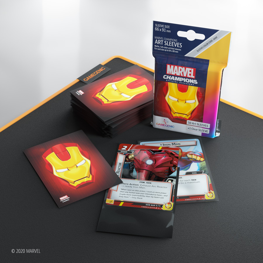 MARVEL Champions Art Sleeves - Iron Man MARVEL Champions Art Sleeves - Iron Man