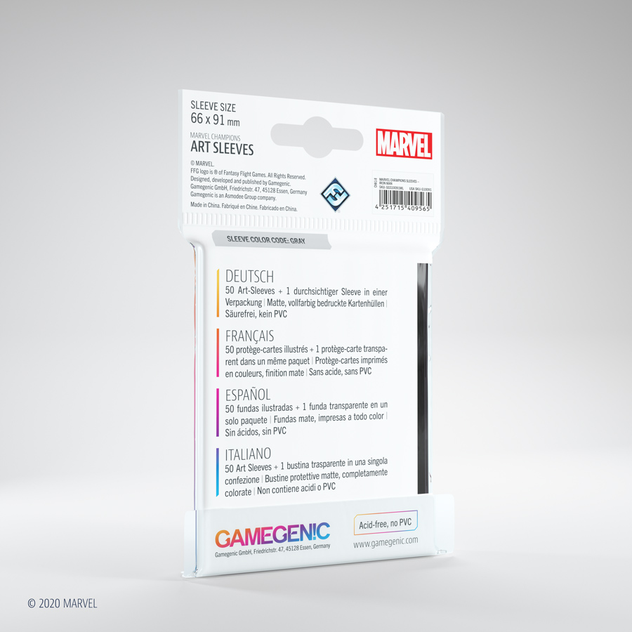 MARVEL Champions Art Sleeves - Iron Man MARVEL Champions Art Sleeves - Iron Man