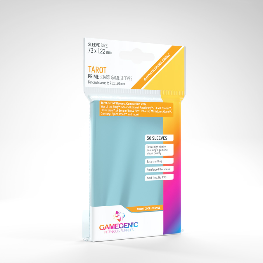 Gamegenic Sleeves 71Χ120 (Orange-Tarot)
