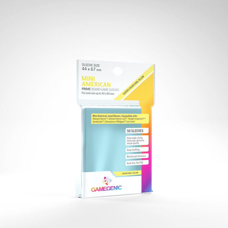 Gamegenic Sleeves 42Χ65 (Yellow-Mini American)