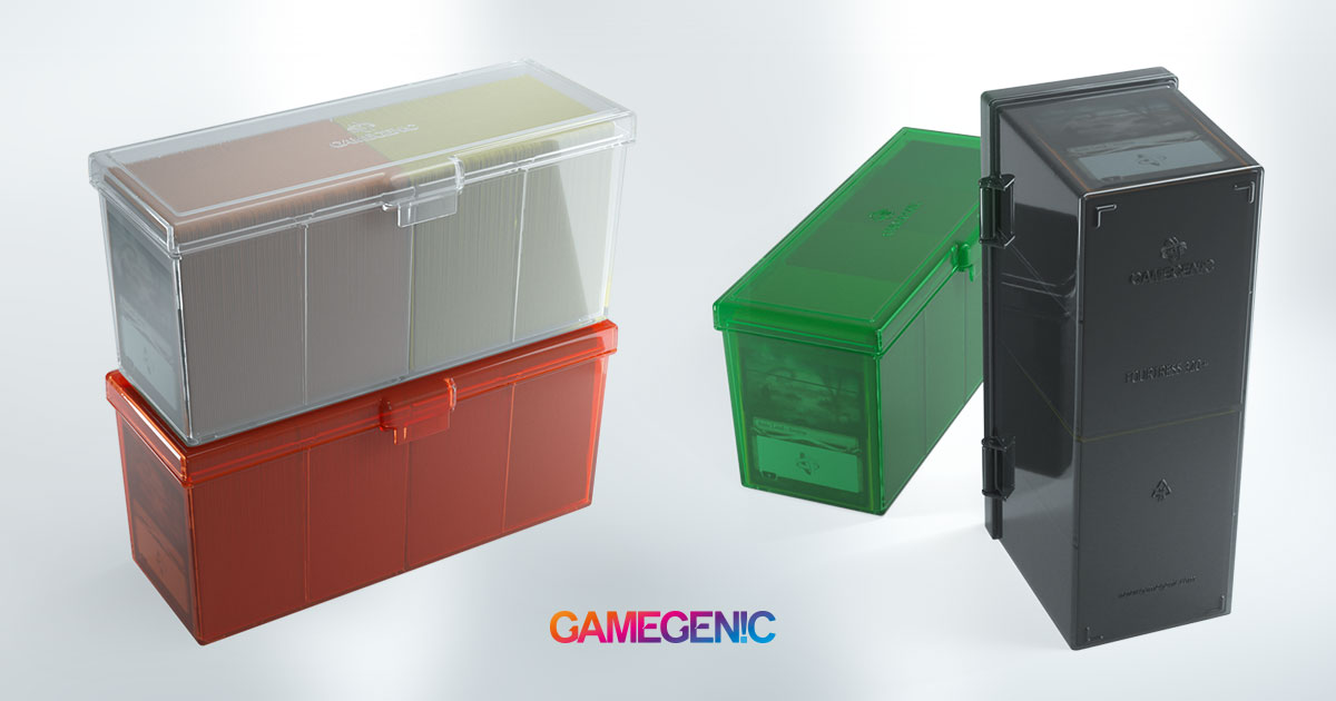 NEW! BLACK DECK BOX FOURTRESS 320 Details about   GAMEGENIC 